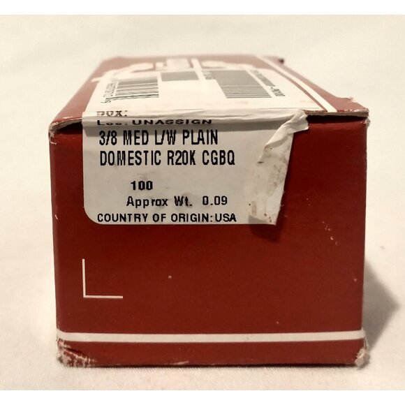 Hodell-Natco Box Of 100 Black R20K CGBQ Washers 3/8 Med L/W - Picture 2 of 4